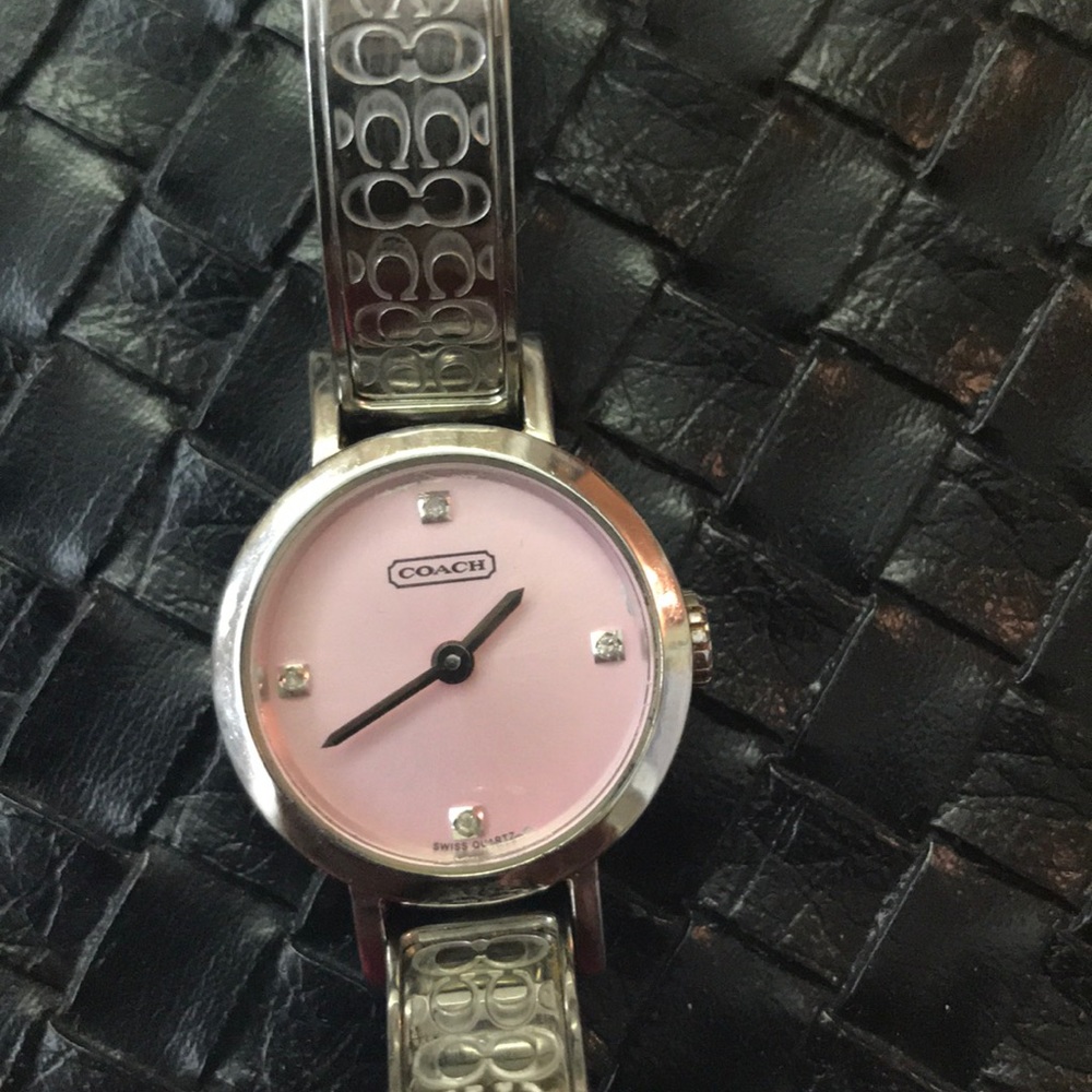 Ladies Coach  watch pink face